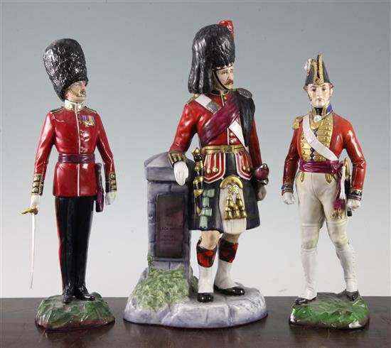 Three soldier figures